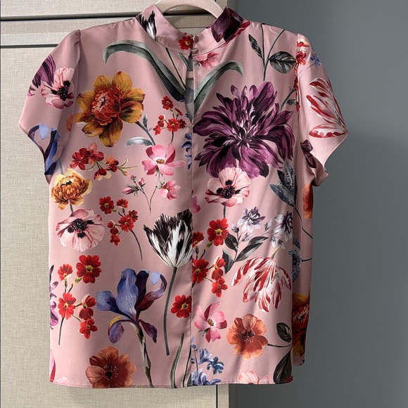 JCrew size M drapey mock neck blouse - Picture 5 of 6